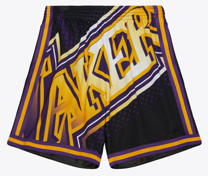 Mitchell & Ness Men's NBA Big Face 7.0 Fashion Shorts Lakers