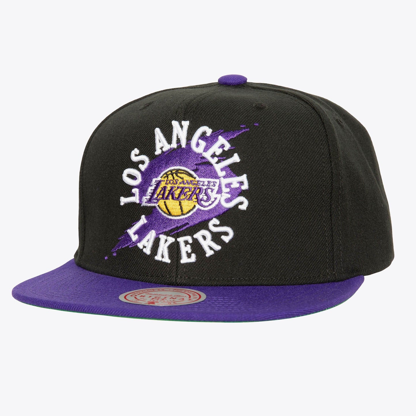 Mitchell & Ness Men's NBA Circle Splash Snapback Lakers Black
