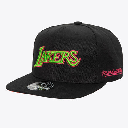 Mitchell & Ness Men's NBA Color Bomb Fitted Hwc Lakers Fitted Caps