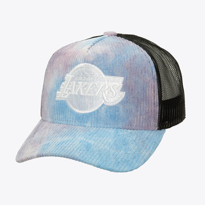Mitchell & Ness Men's NBA Spring Time Cord Trucker Lakers Hats