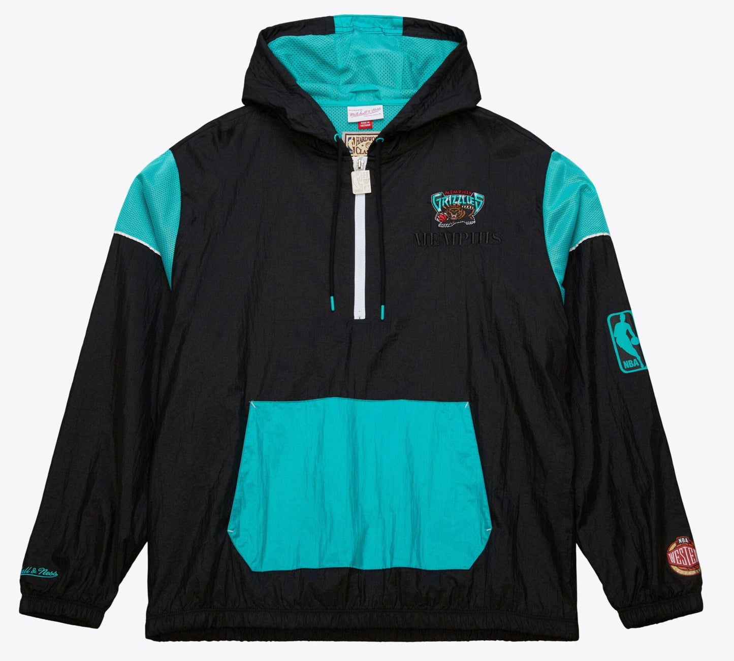 Mitchell & Ness Men's NBA Team Og 3.0 Anorak Vintage Logo Grizzlies