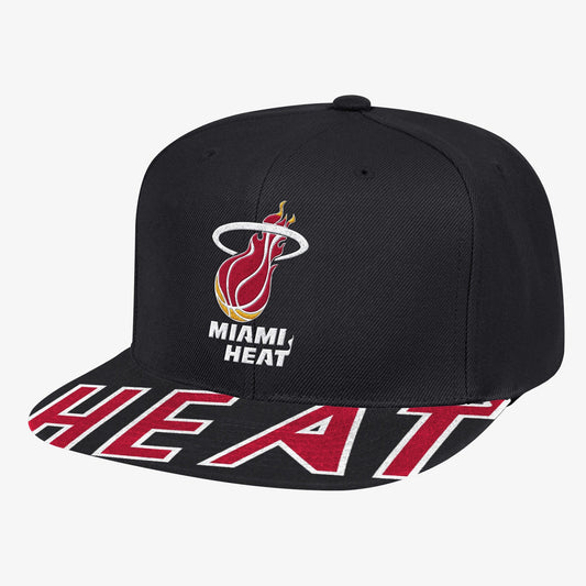 Men's Mitchell & Ness NBA Swingman Pop Snapback Hwc Heat - Black