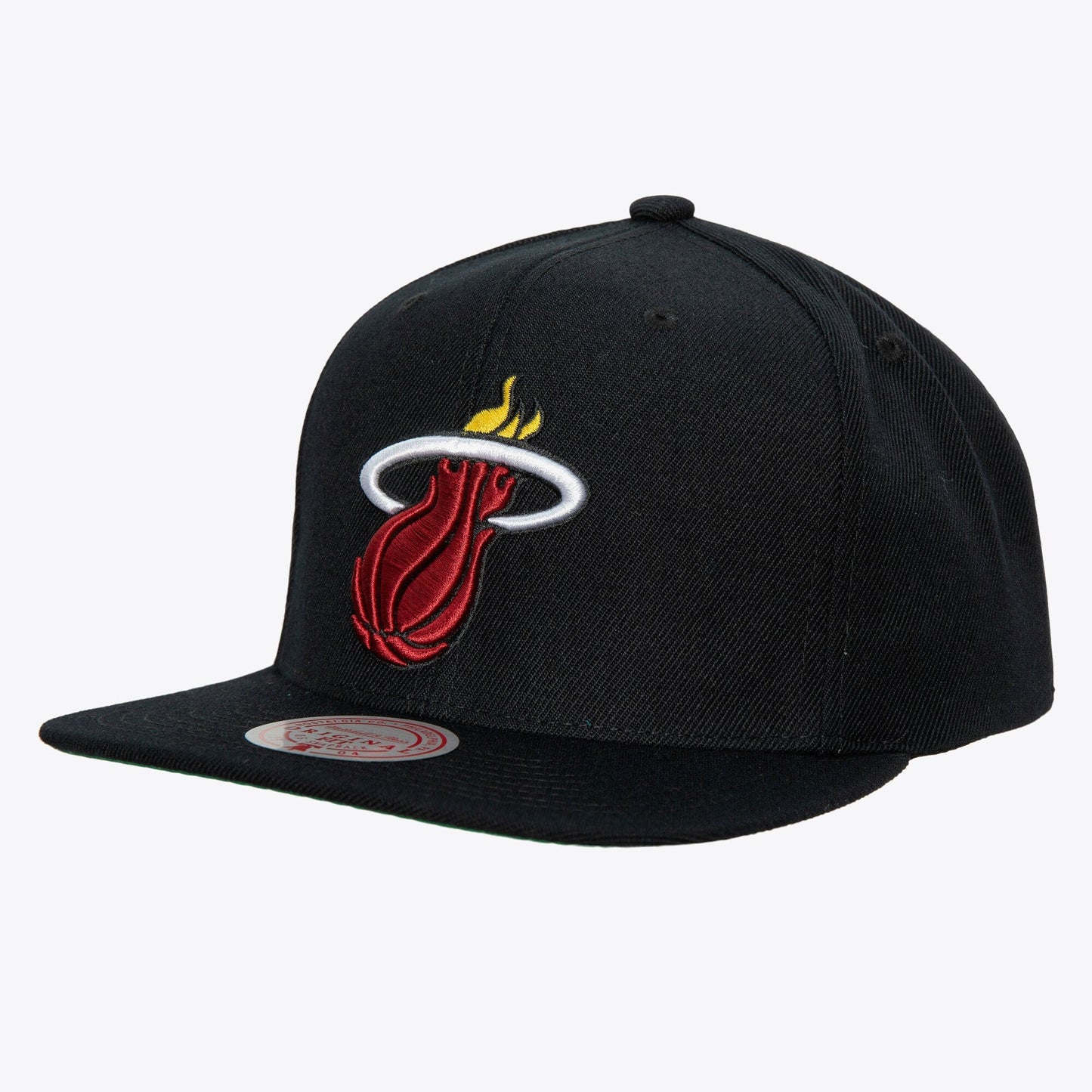 Men's Mitchell & Ness NBA Top Spot Snapback Hwc Heat - Black