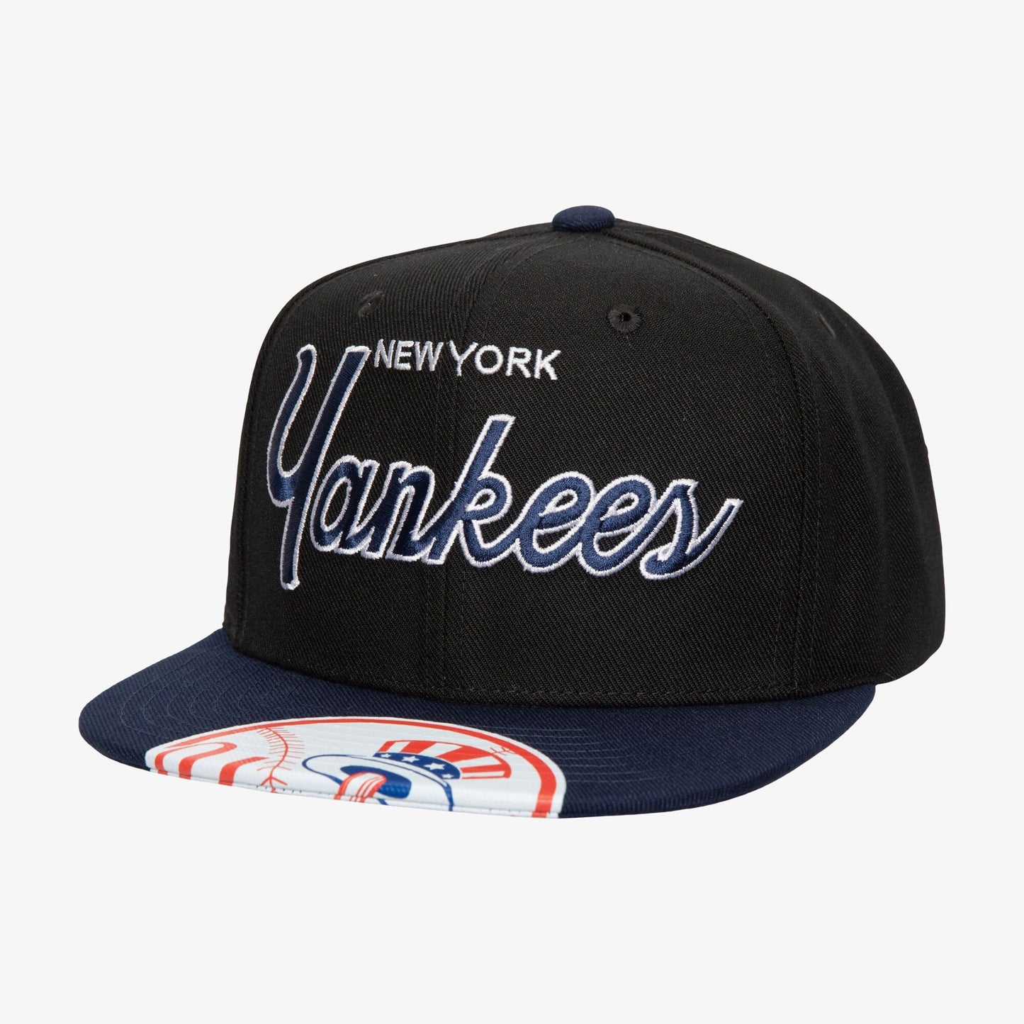 Men's Mitchell & Ness MLB Big Mouth Snapback Yankees