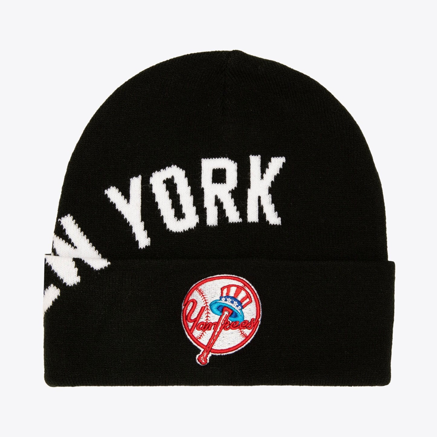 Men's Mitchell & Ness MLB Cricket Knit Coop Yankees - Black