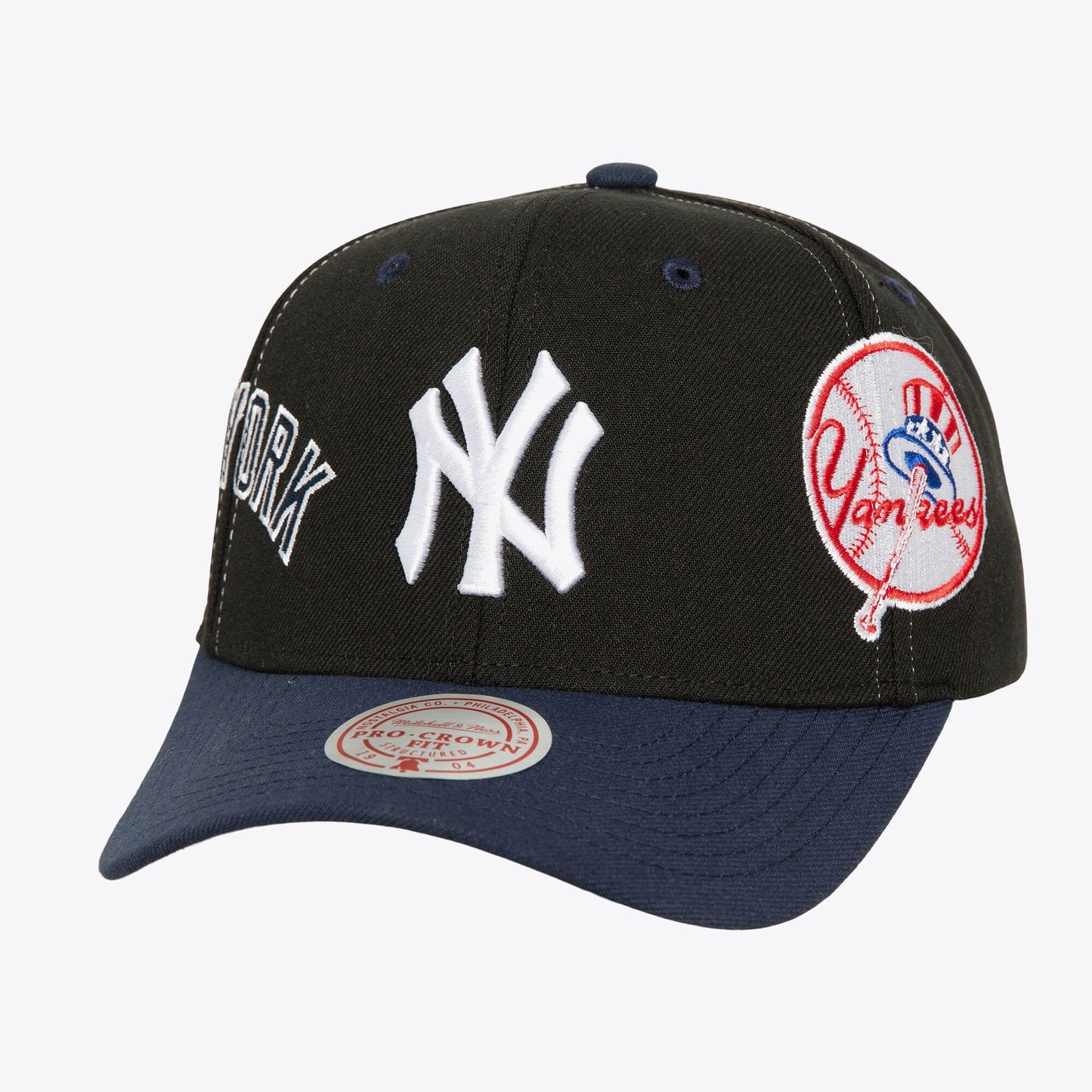 Mitchell & Ness Men's MLB Overbite Pro Snapback Yankees Snapback Caps