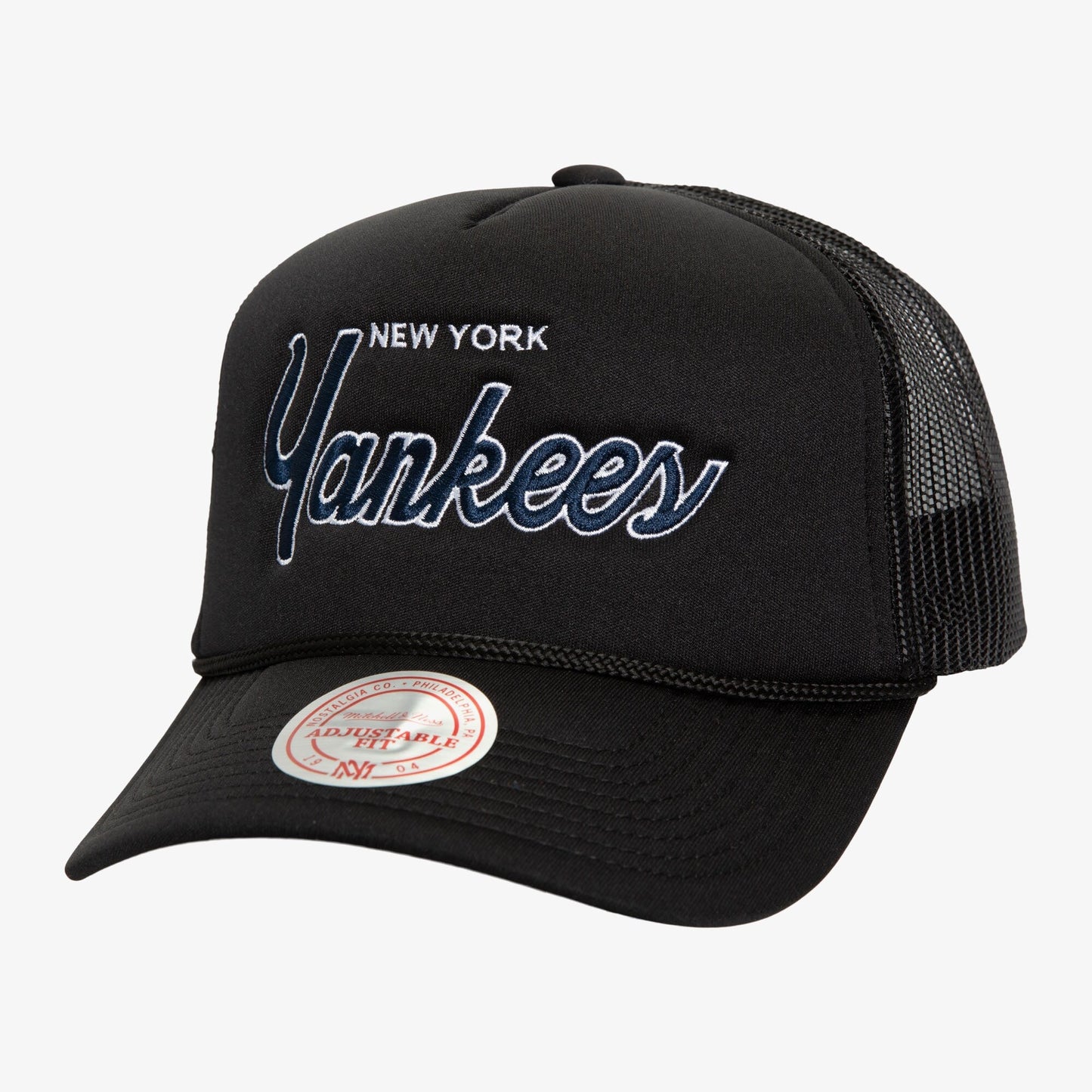 Mitchell & Ness Men's MLB Script Trucker Yankees Hats