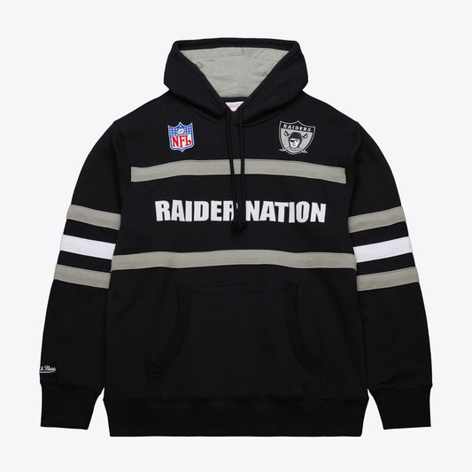 Mitchell & Ness Men's NFL Head Coach Hoodie Vintage Logo Raiders Hoodies