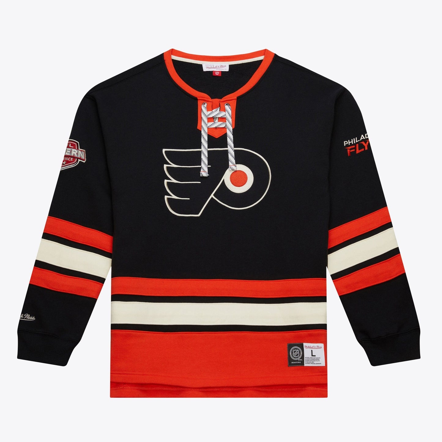 Mitchell & Ness Men's NHL Heritage Lace-Up Crew Current Logo Flyers