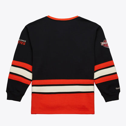 Mitchell & Ness Men's NHL Heritage Lace-Up Crew Current Logo Flyers