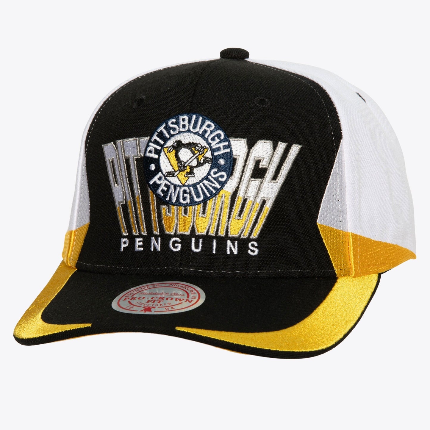 Men's Mitchell & Ness Nhl Retrodome Pro Snapback Vntg Penguins - Black
