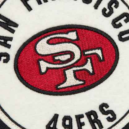 Mitchell & Ness Men's NFL Replay Cotton Twill Jacket Vintage Logo 49Ers
