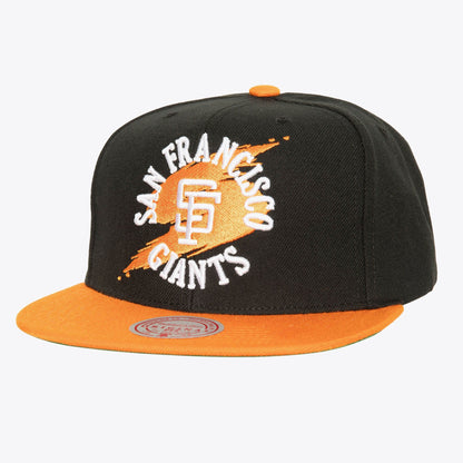 Mitchell & Ness Men's MLB Circle Splash Snapback Coop Giants Snapback Caps