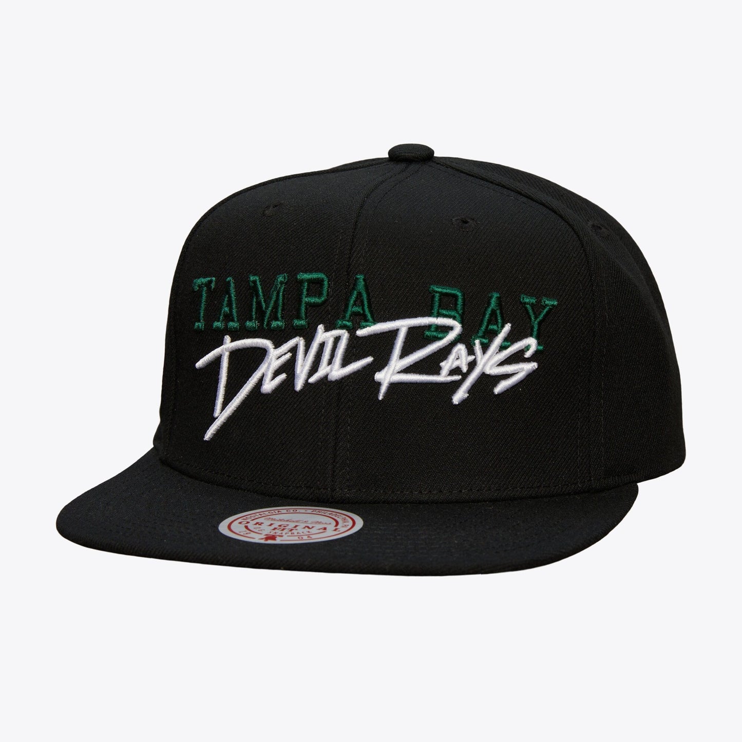 Mitchell & Ness Men's MLB Team Tagged Snapback Coop Rays Snapback Caps