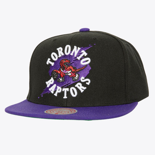 Men's Mitchell & Ness NBA Circle Splash Snapback Hwc Raptors - Black