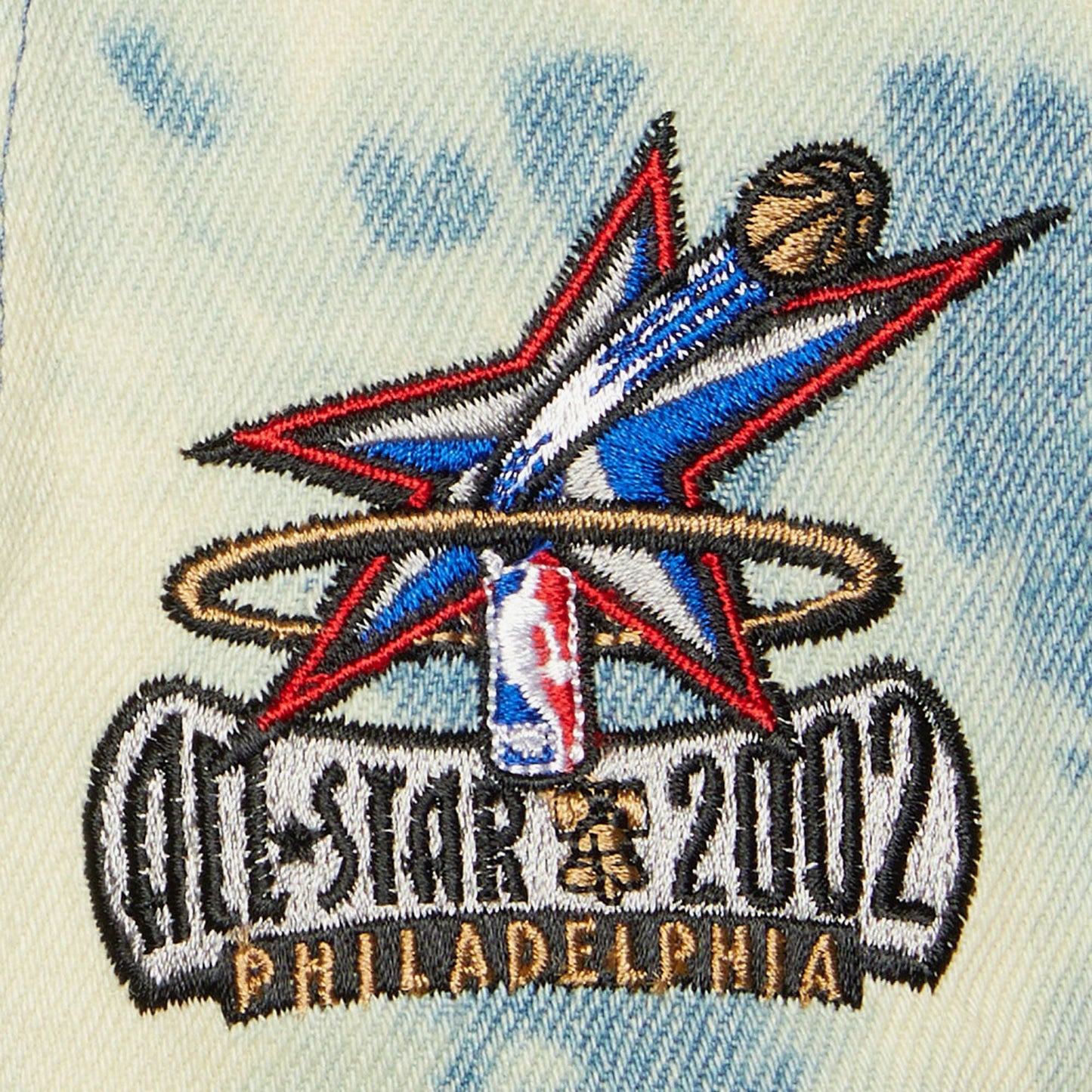 Mitchell & Ness Men's NBA Acid Wash Snapback Hwc 76Ers Snapback Caps