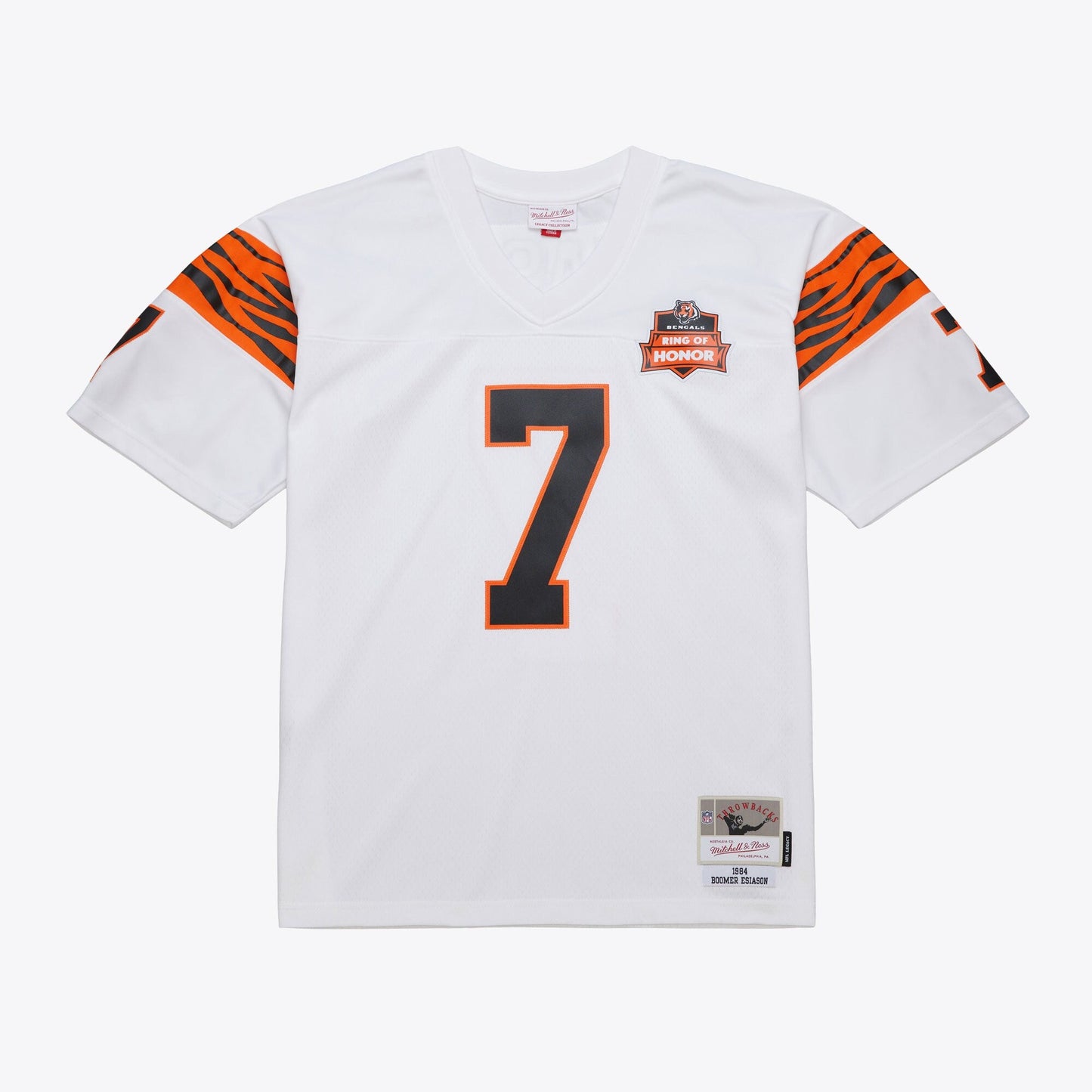 Mitchell & Ness Men's NFL White Jersey Bengals 1984 Boomer Esiason