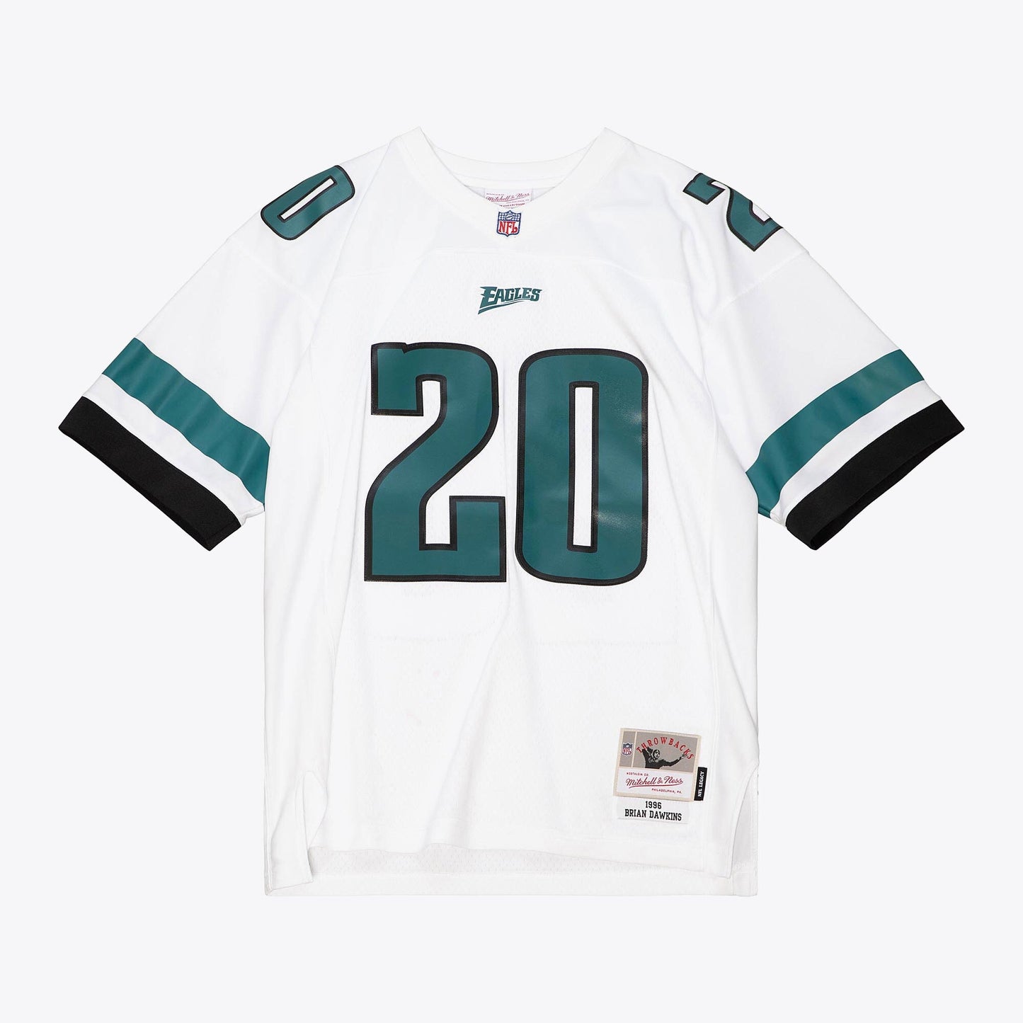 Men's Mitchell & Ness NFL White Jersey Eagles 1996 Brian Dawkins