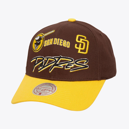 Mitchell & Ness Men's MLB Eldy Script Pro Snapback Padres Snapback Caps
