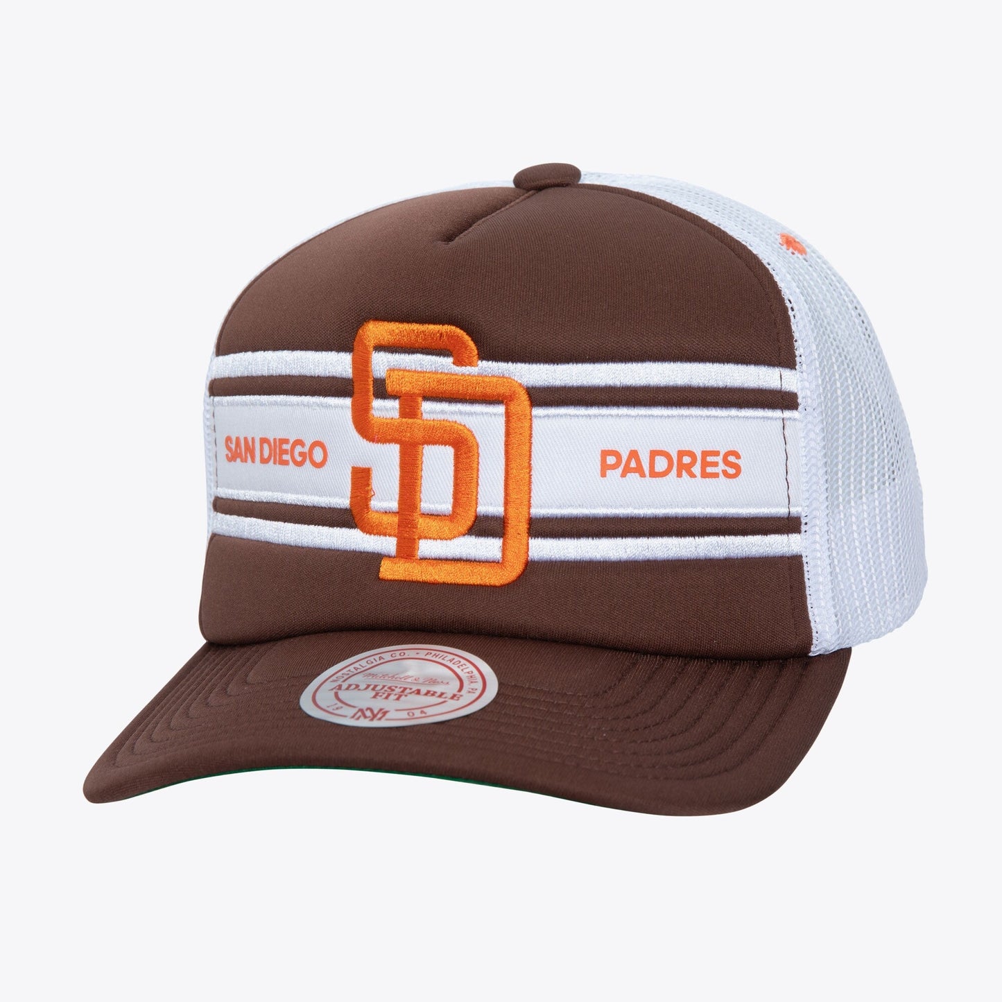 Mitchell & Ness Men's MLB Sideline Trucker Coop Padres Ball Caps
