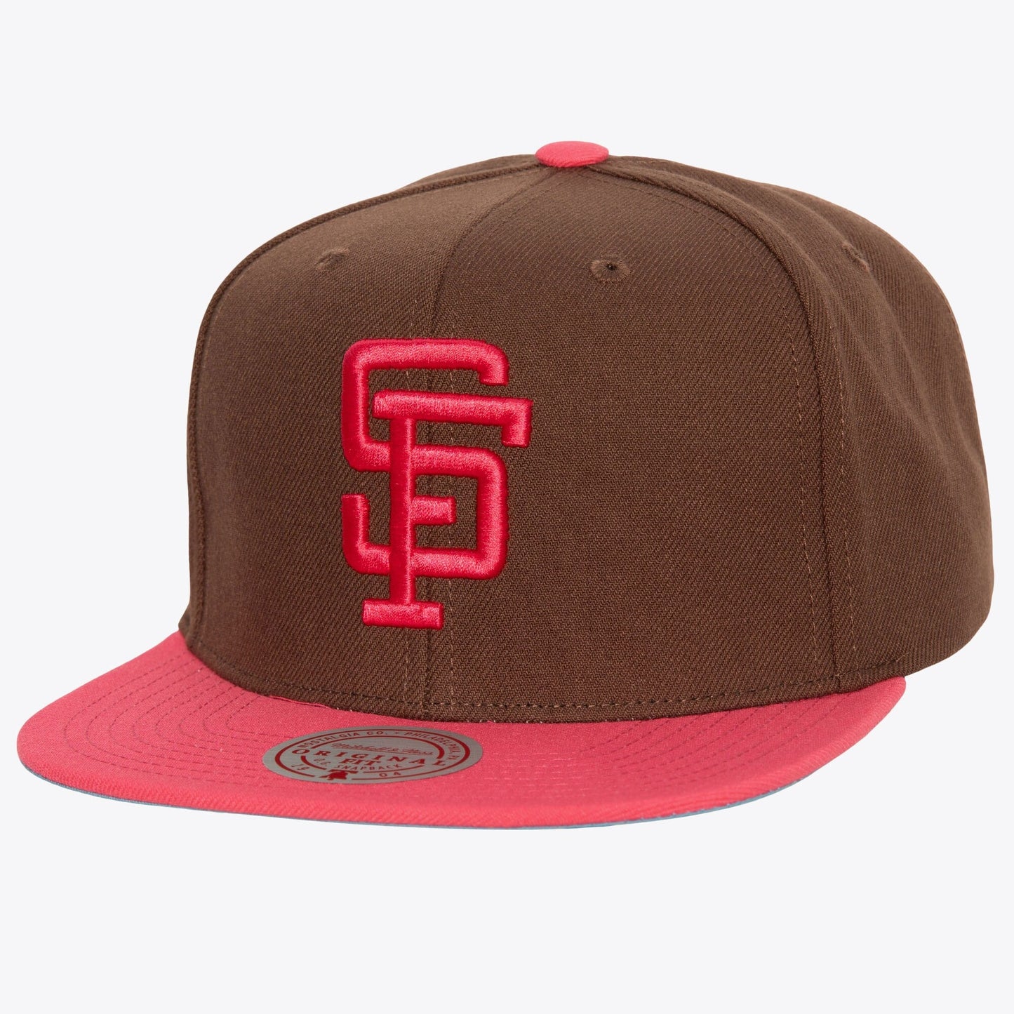 Men's Mitchell & Ness MLB The Damn Snapback Coop Giants - Brown