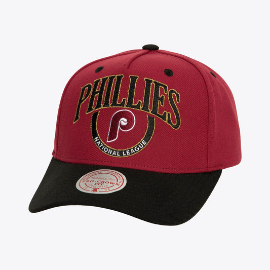 Men's Mitchell & Ness MLB Crown Jewels Pro Snapback Coop Phillies