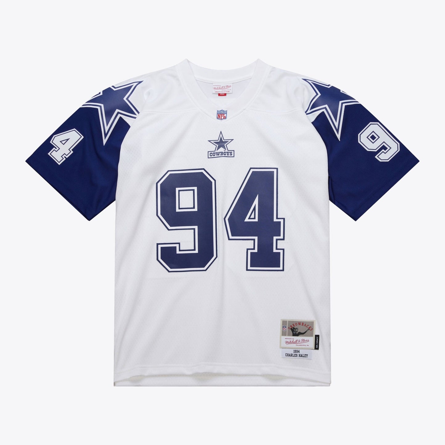 Mitchell & Ness Men's NFL White Jersey Cowboys 1994 Charles Haley