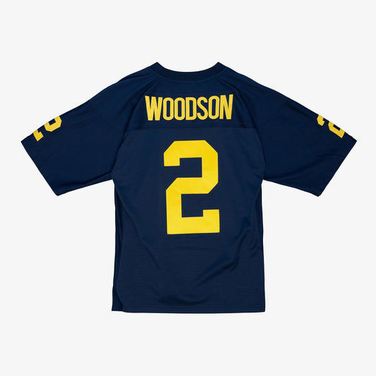 Men's Mitchell & Ness Ncaa Dark Jersey Michigan 1997 Charles Woodson