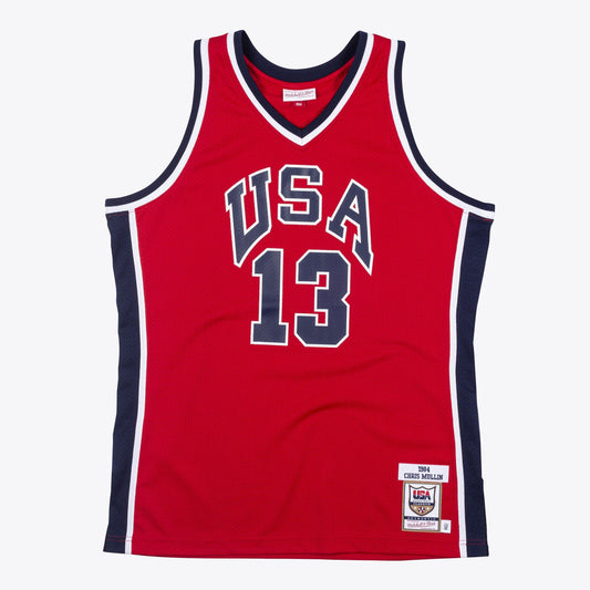 Men's Mitchell & Ness Authentic Jersey Usa 1984 Chris Mullin