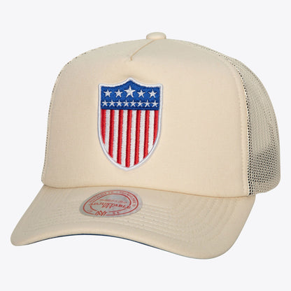 Mitchell & Ness Men's MLB Evergreen Trucker Coop Dodgers Hats