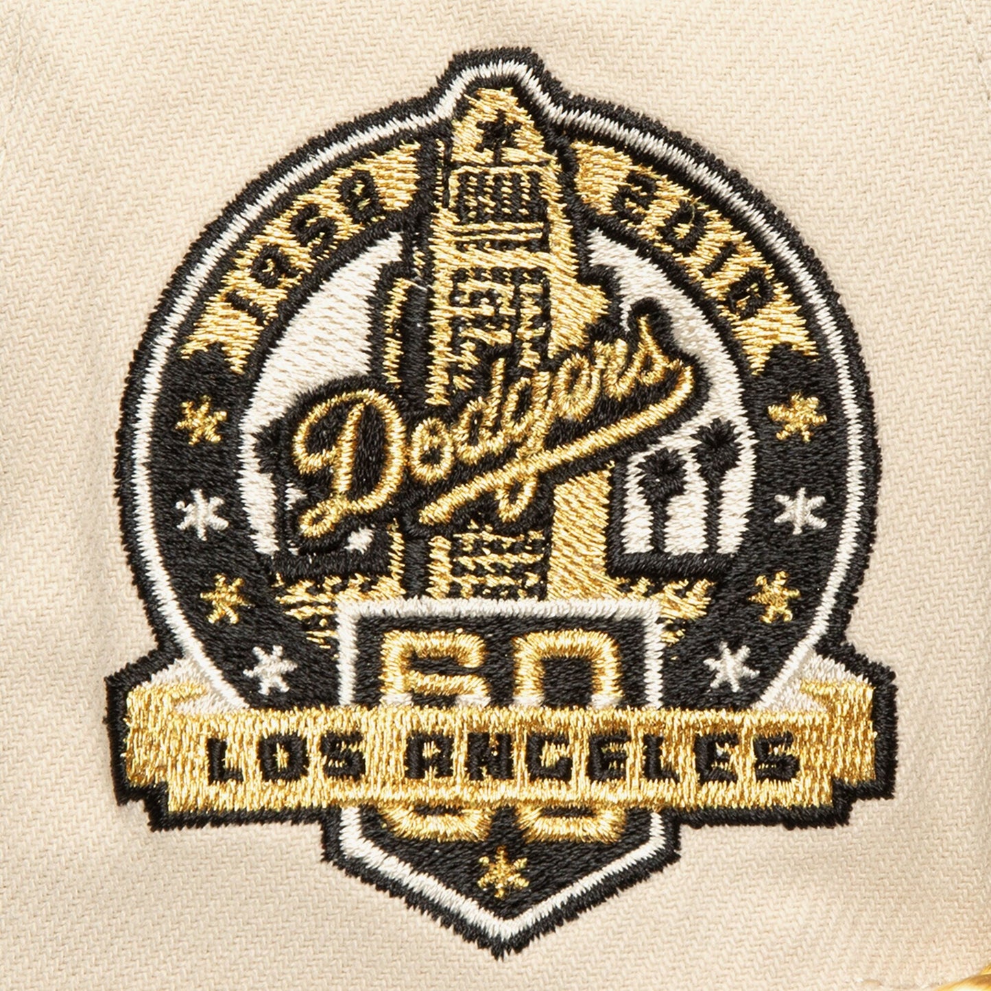 Men's Mitchell & Ness MLB Golden Ivory Snapback Dodgers
