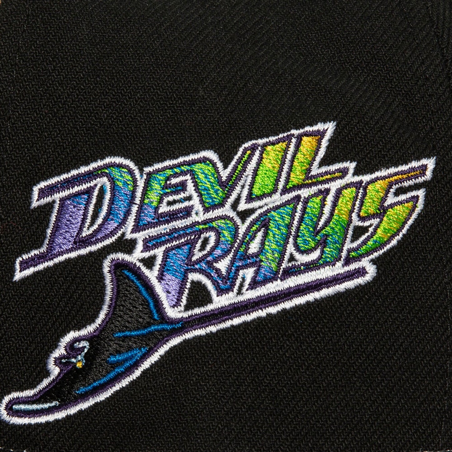 Men's Mitchell & Ness MLB Homefield Fitted Coop Rays - Off White