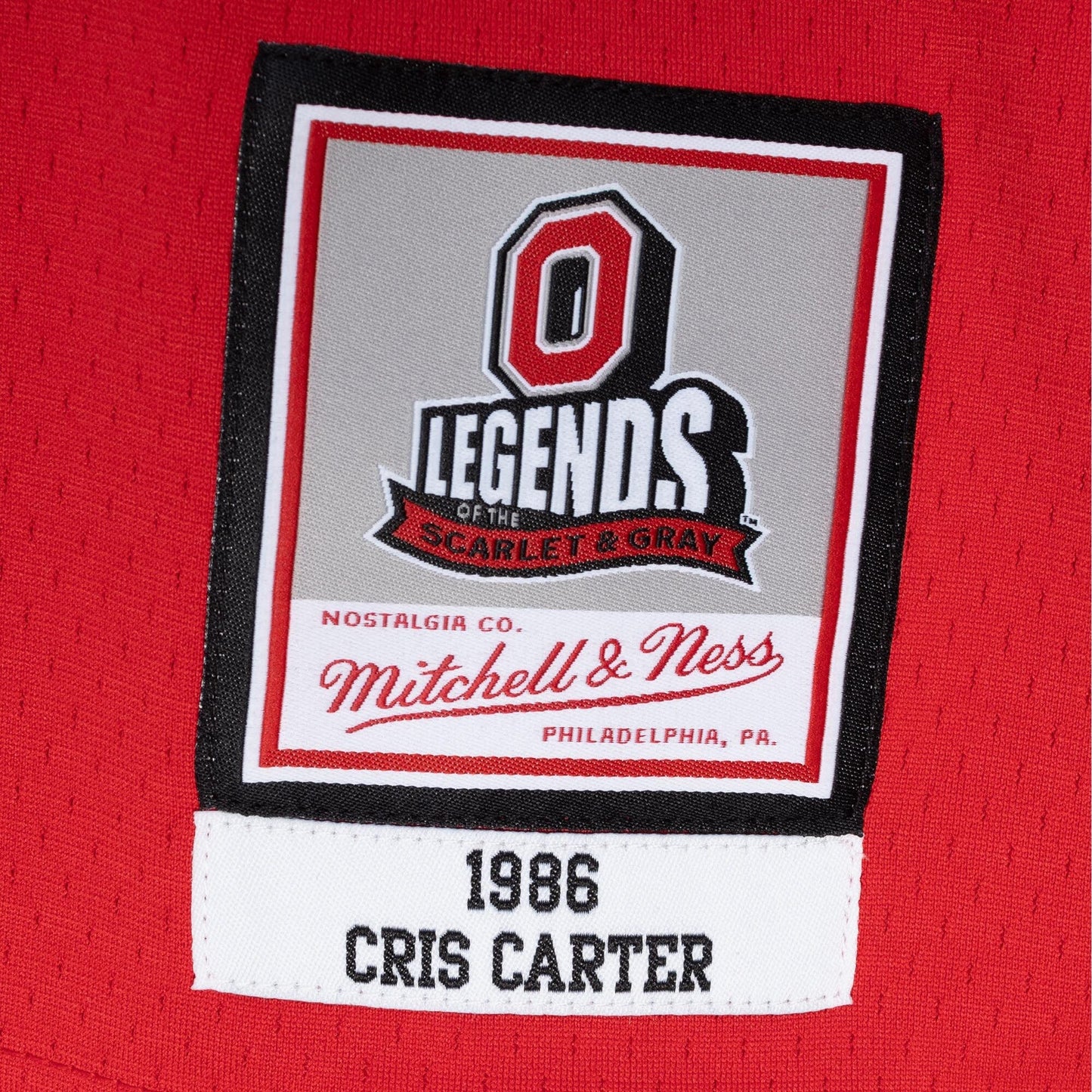 Men's Mitchell & Ness Ncaa Dark Jersey Ohio State 1986 Cris Carter