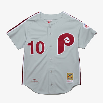 Mitchell & Ness Men's MLB Dark Jersey Phillies 1989 Darren Daulton