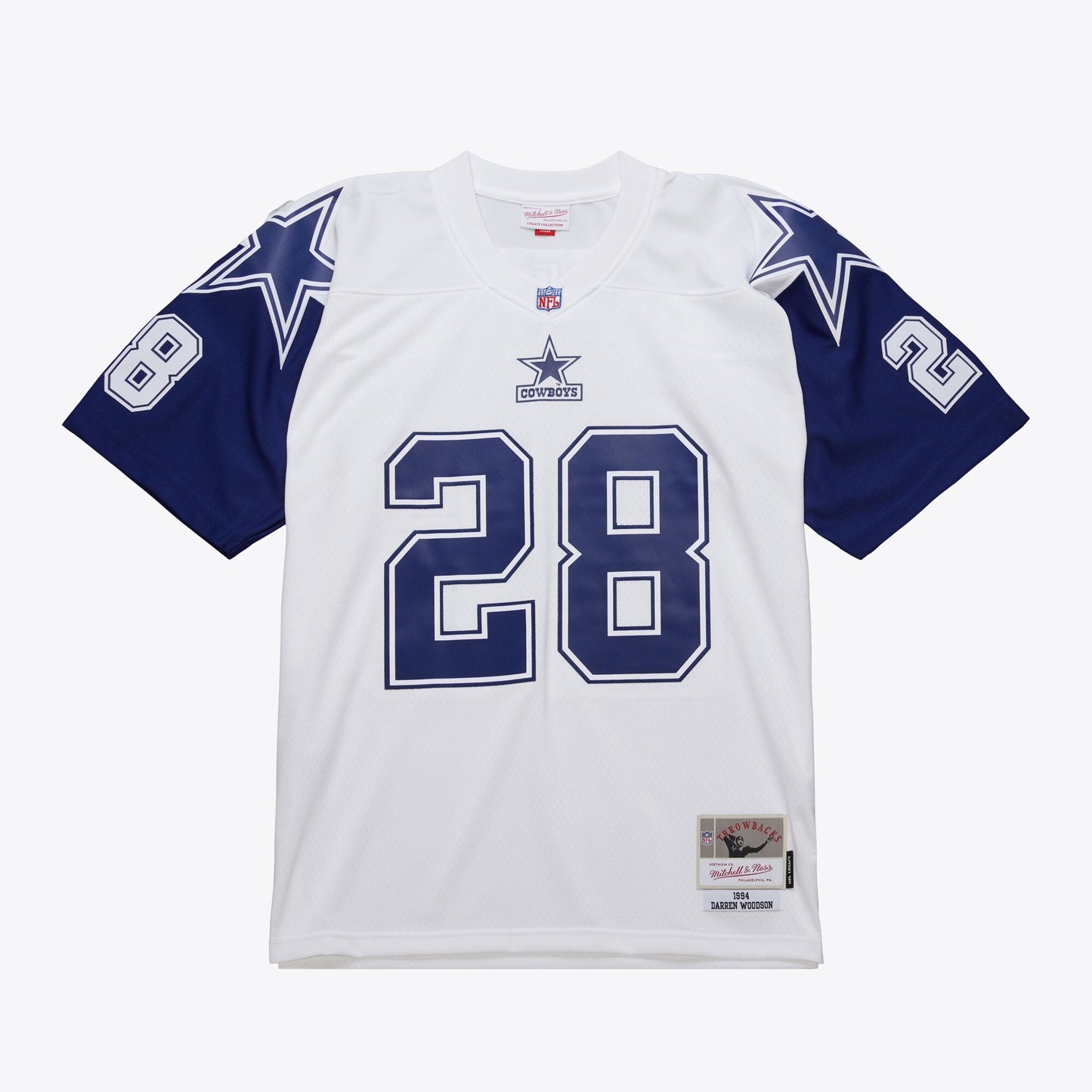Men's Mitchell & Ness NFL White Jersey Cowboys 1994 Darren Woodson