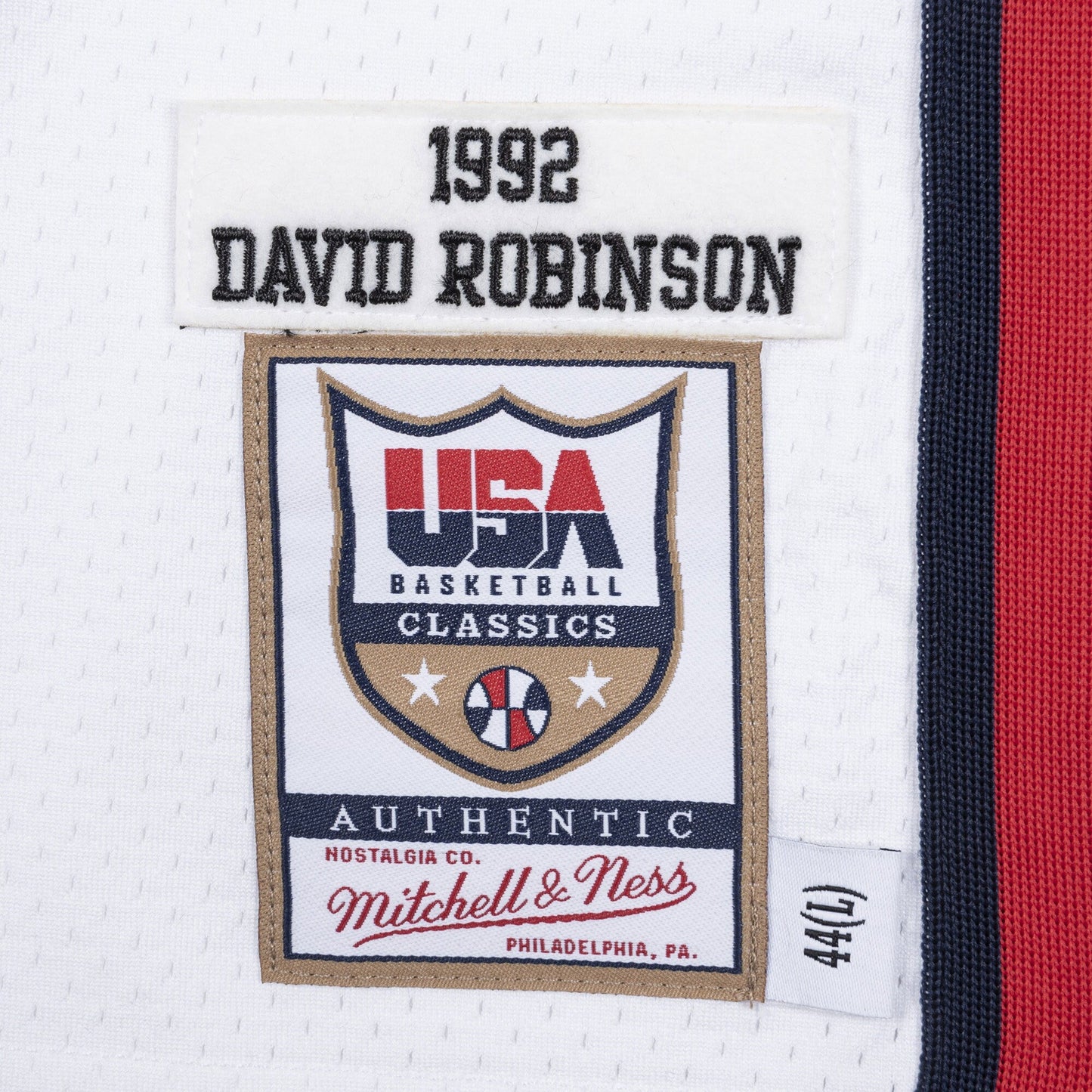 Men's Mitchell & Ness NBA Authentic Jersey Usa 1992 David Robinson