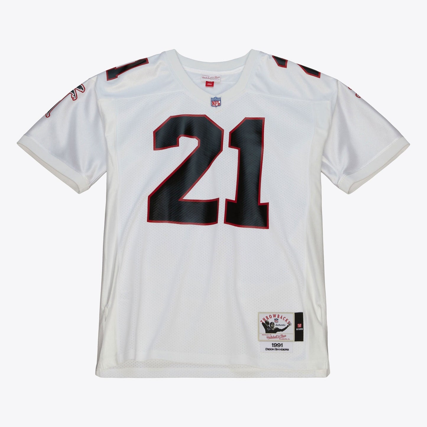 Men's Mitchell & Ness NFL Authentic Jersey Falcons 1991 Deion Sanders
