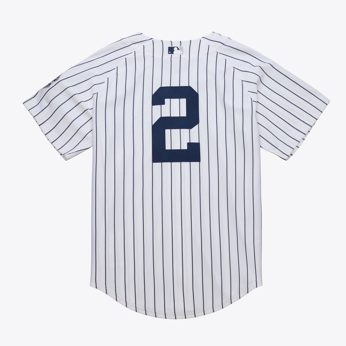 Men's Mitchell & Ness MLB White Home Jersey Yankees 2014 Derek Jeter