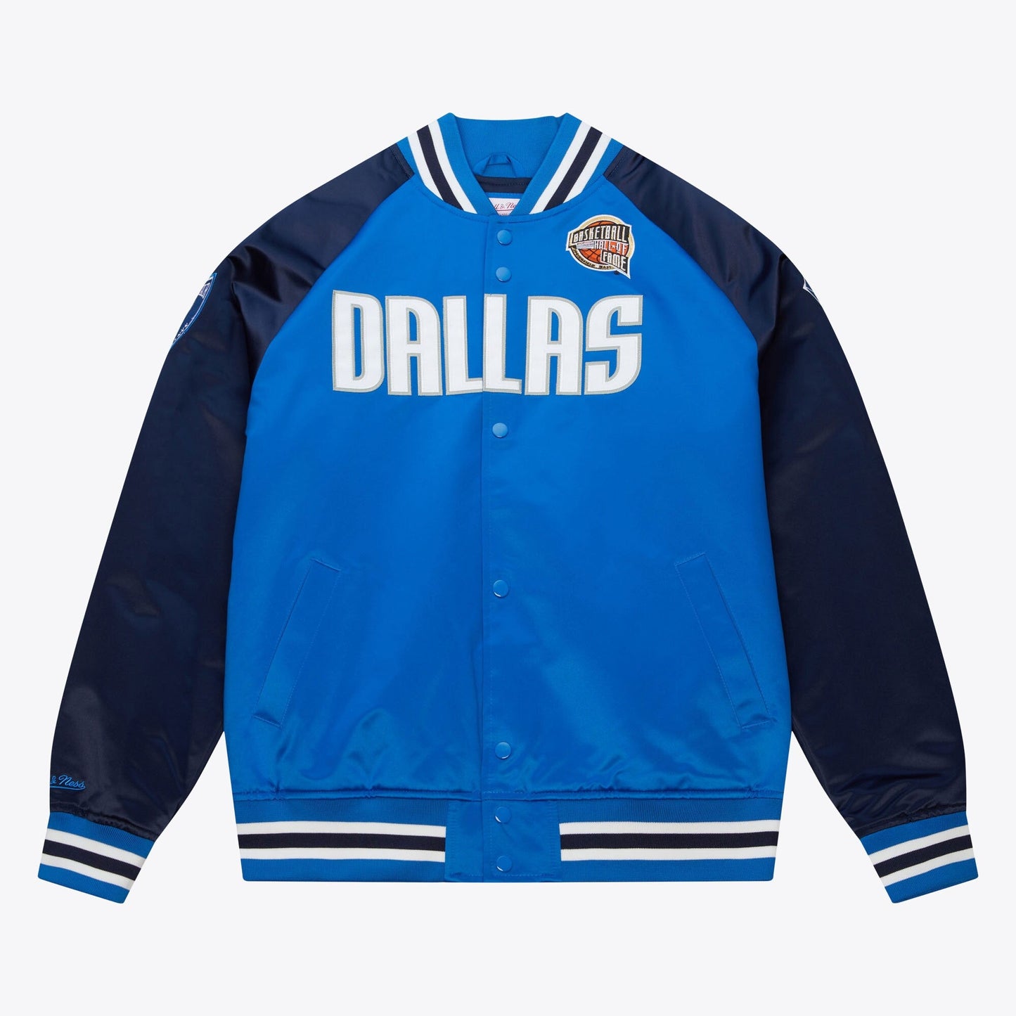 Men's Mitchell & Ness Hof N&N Satin Jacket Mavericks Dirk Nowitzki