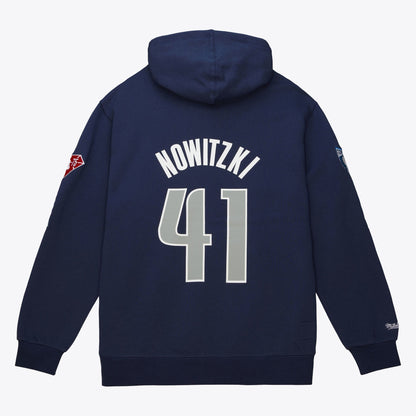 Mitchell & Ness Men's Hof Fleece Hoodie Mavericks Dirk Nowitzki Hoodies