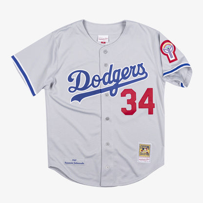 Mitchell & Ness Men's MLB Authentic Jersey Dodgers 1981 Fernando Valenzuela