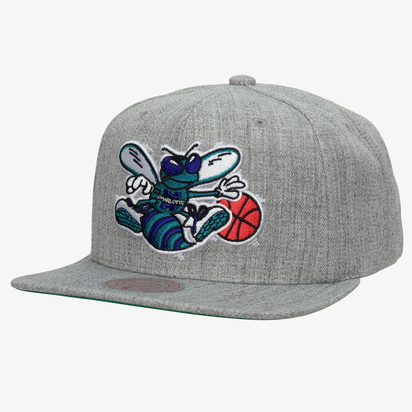 Mitchell & Ness Men's NBA Team Heather 2.0 Snapback Hornets Snapback Caps