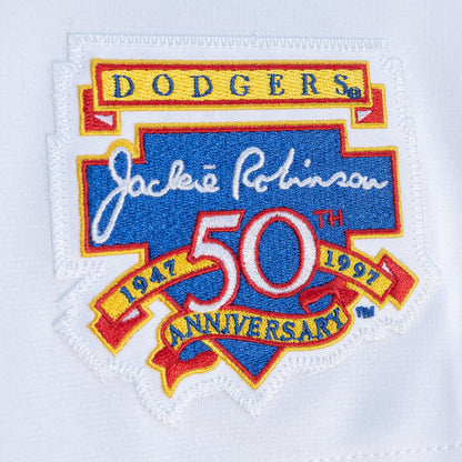 Mitchell & Ness Men's MLB White Jsy La Dodgers 1997 Nomo
