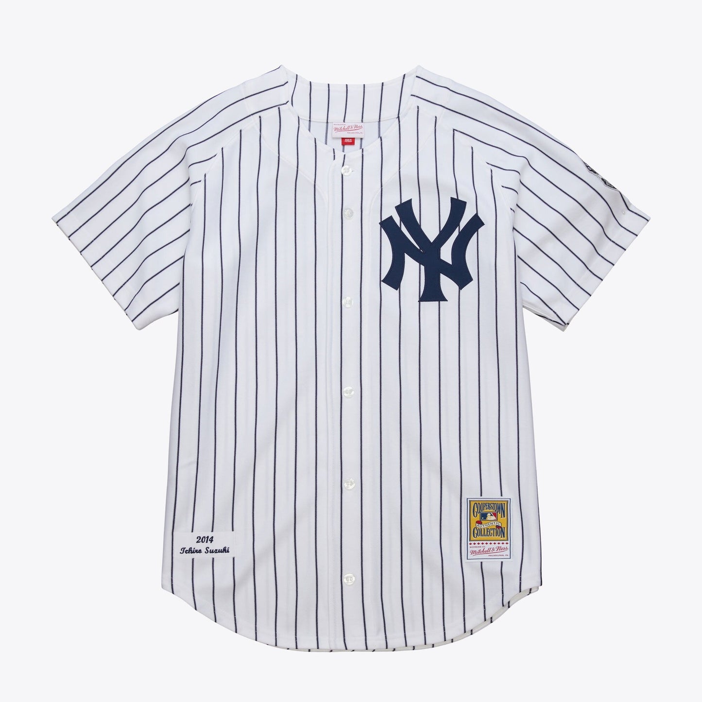 Mitchell & Ness Men's MLB White Home Jersey Yankees 2014 Ichiro Suzuki
