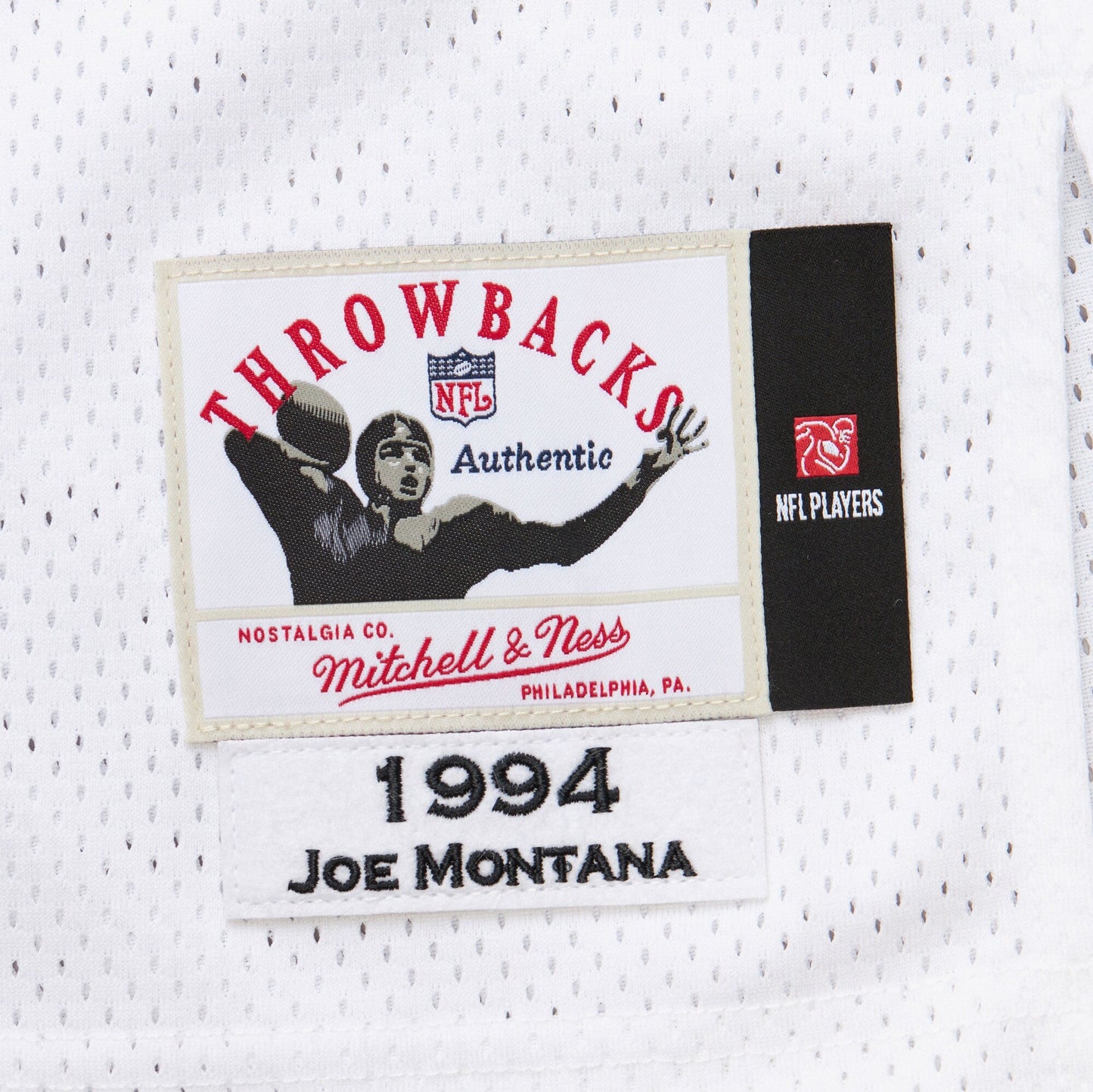 Mitchell & Ness Men's NFL White Jersey Chiefs 1994 Joe Montana