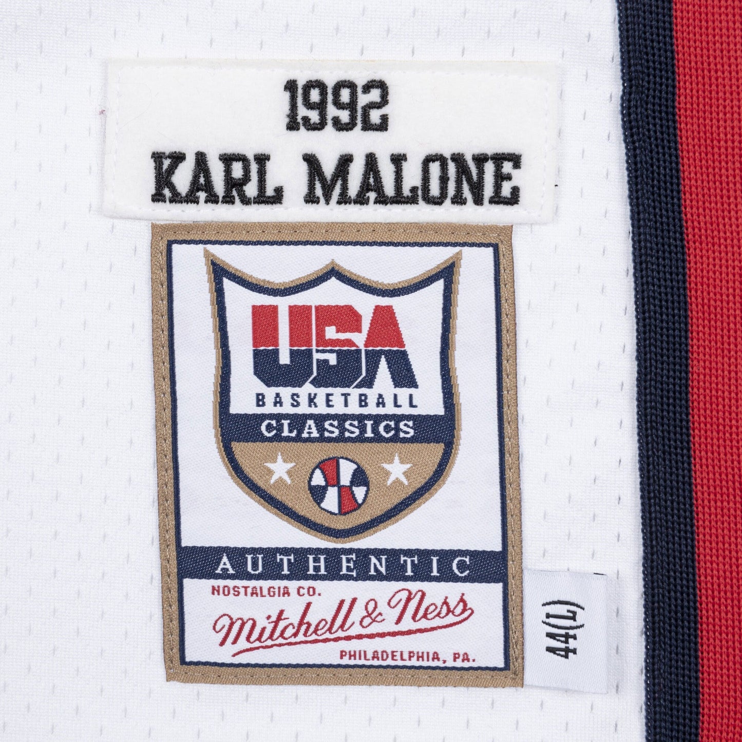 Men's Mitchell & Ness NBA Authentic Jersey Usa 1992 Karl Malone