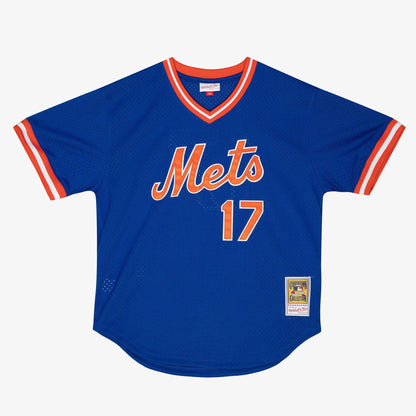 Mitchell & Ness Men's MLB Authentic Bp Jersey - Pullover Mets 1986 Keith Hernandez