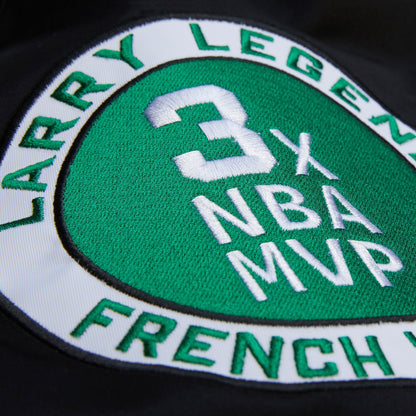 Mitchell & Ness Men's NBA Legends Satin Jacket Vintage Logo Celtics Larry Bird