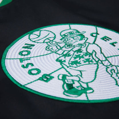 Mitchell & Ness Men's NBA Legends Satin Jacket Vintage Logo Celtics Larry Bird
