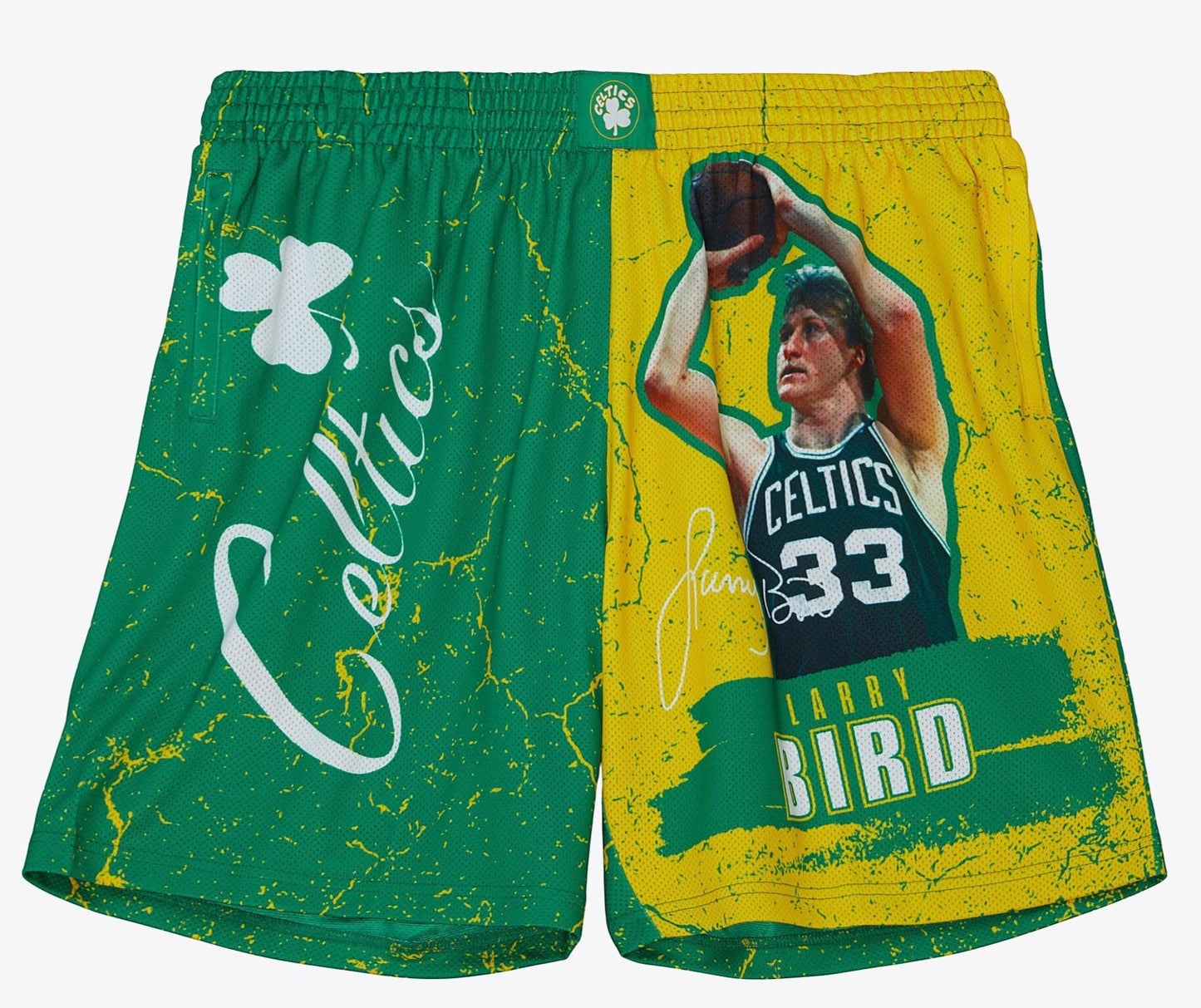 Mitchell & Ness Men's NBA Player Burst Mesh Shorts Celtics Larry Bird
